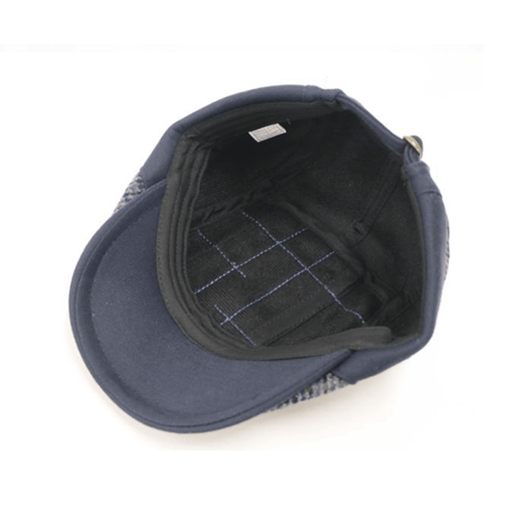 Boina de invierno vintage para hombre, estilo boina, con diseño artístico. - image 4