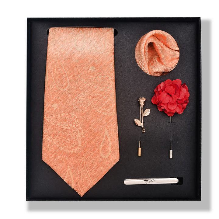 Juego de 5 piezas de broches, corsages y pañuelos de bolsillo elegantes para hombre. - Estilo n.° 10 - image 18