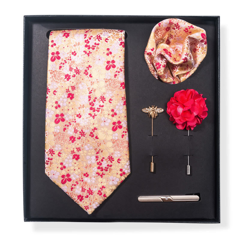 Juego de 5 piezas de broches, corsages y pañuelos de bolsillo elegantes para hombre. - Estilo n.º 11 - image 20