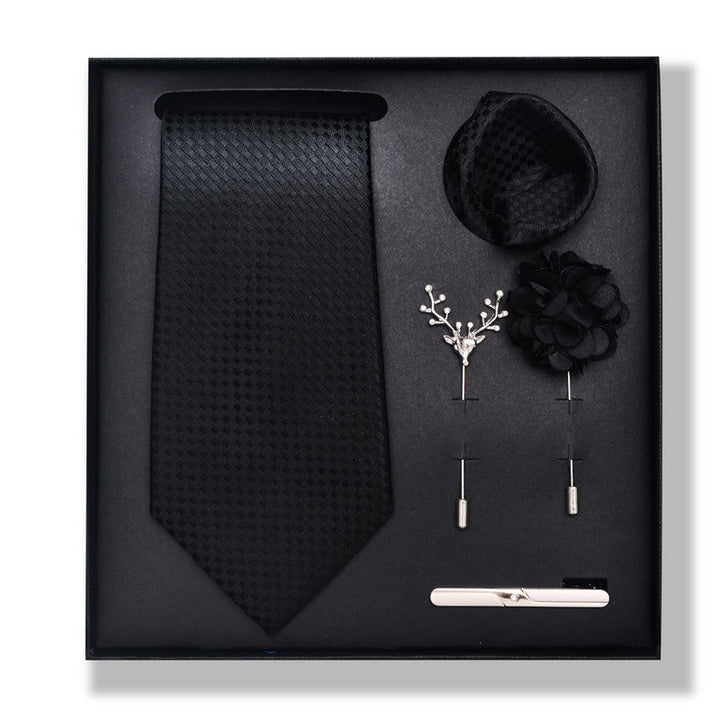 Juego de 5 piezas de broches, corsages y pañuelos de bolsillo elegantes para hombre. - Estilo n.° 17 - image 32