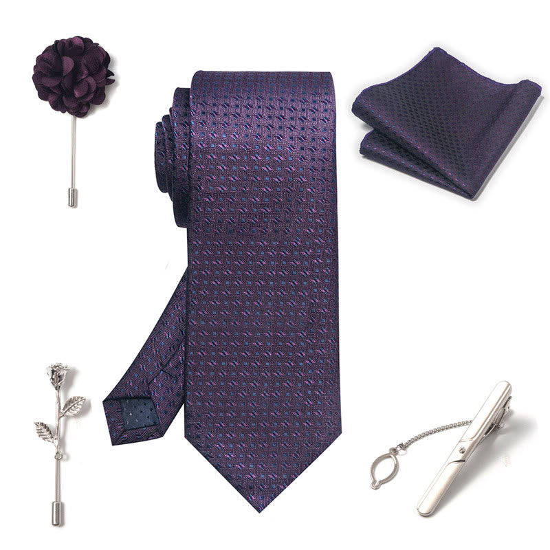 Juego de 5 piezas de broches, corsages y pañuelos de bolsillo elegantes para hombre. - image 35