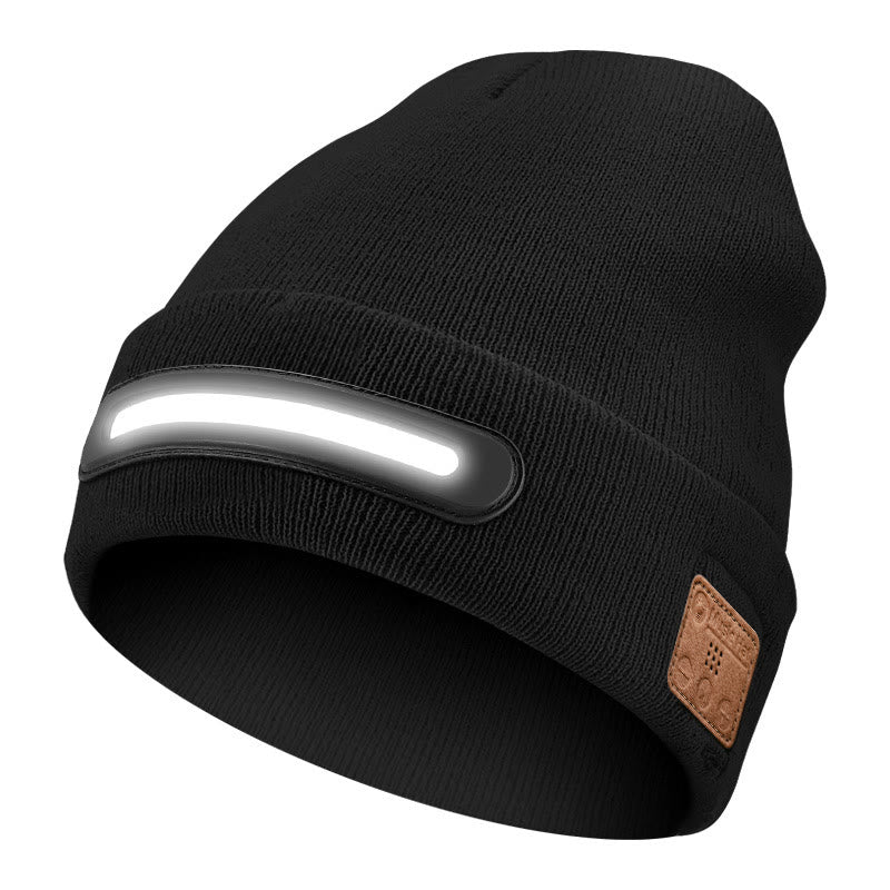 Gorro de invierno cálido con Bluetooth, música y luces - Estilo n.° 2 - Luz blanca + Bluetooth - M (22"-22 7/8") - image 10