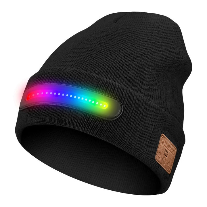 Gorro de invierno cálido con Bluetooth, música y luces - Estilo n.° 2 - Luz de colores + Bluetooth - M (22"-22 7/8") - image 11