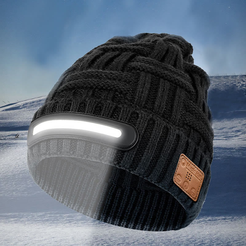 Gorro de invierno cálido con Bluetooth, música y luces - image 3