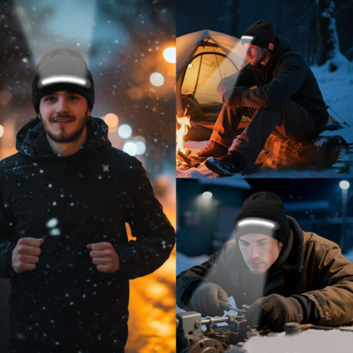 Gorro de invierno cálido con Bluetooth, música y luces - image 4