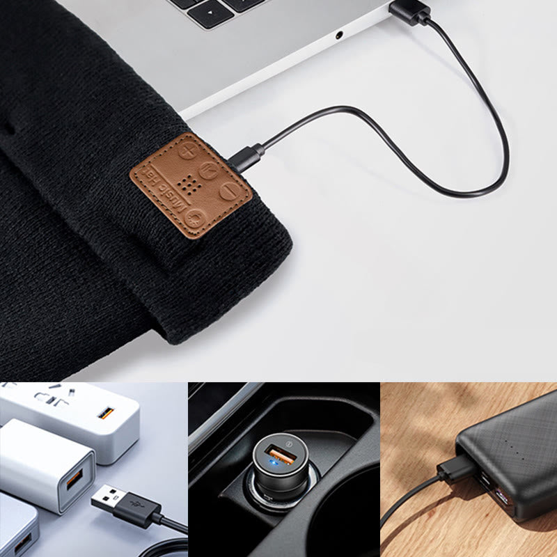 Gorro de invierno cálido con Bluetooth, música y luces - image 6