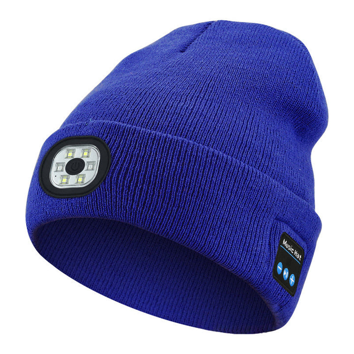 Gorro Bluetooth con música de invierno e iluminación LED - Luz LED y Bluetooth - Azul - M (22"-22 7/8") - image 9