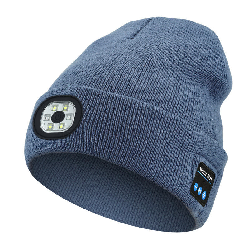 Gorro Bluetooth con música de invierno e iluminación LED - Luz LED y Bluetooth - Azul claro - M (22"-22 7/8") - image 11