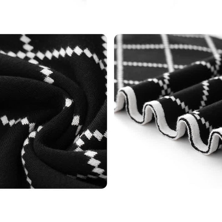 Pañuelo de negocios con patrón de rombos para caballero, elegante y corporativo - image 6