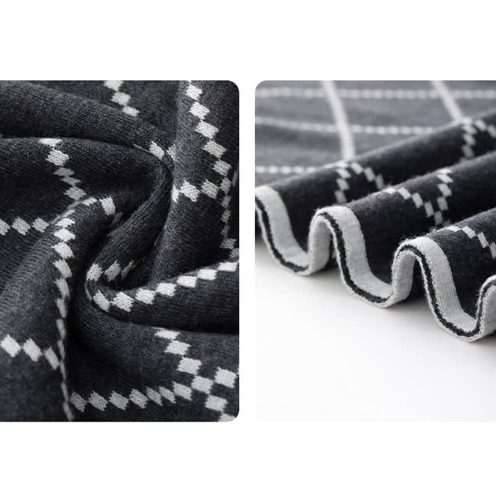 Pañuelo de negocios con patrón de rombos para caballero, elegante y corporativo - image 8