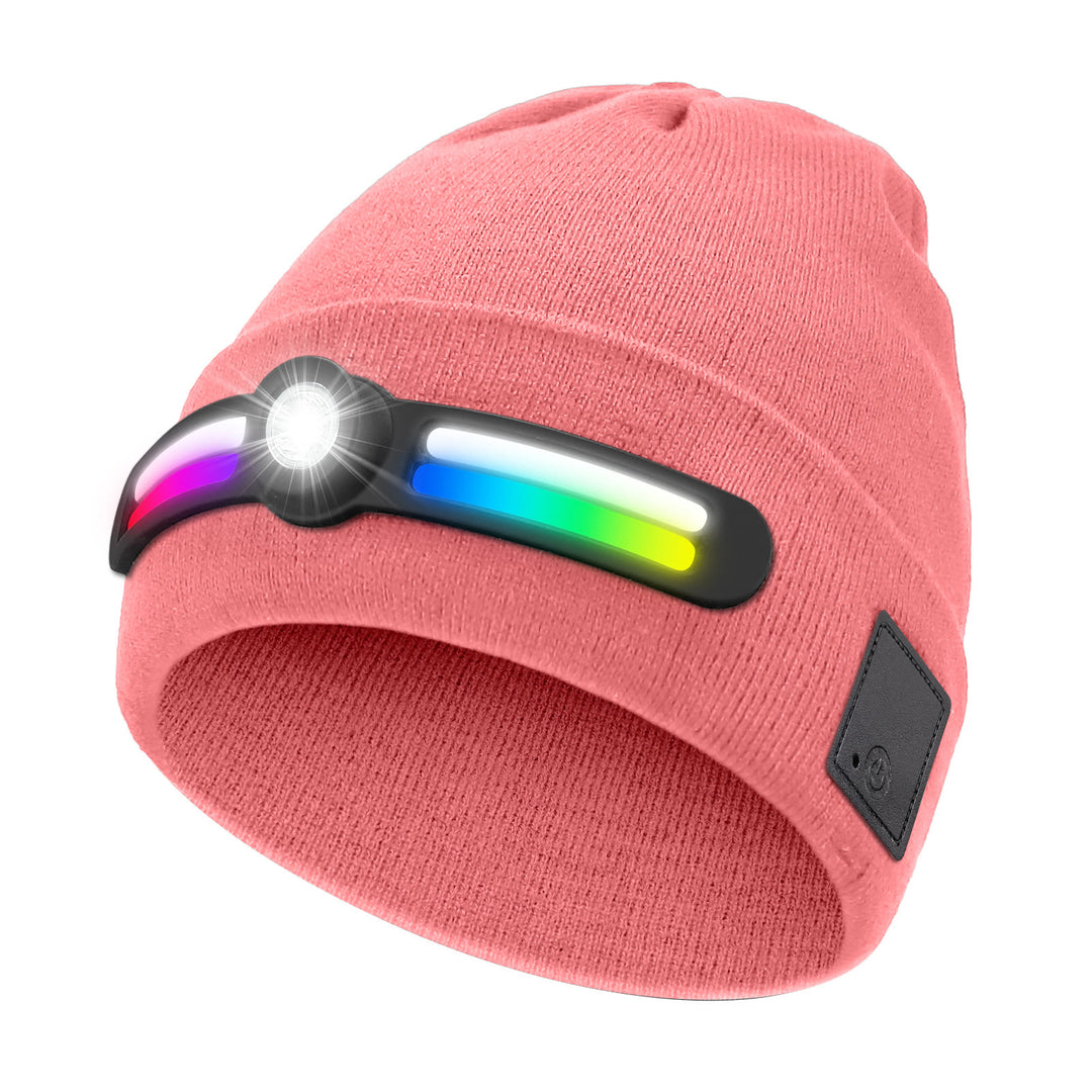 Gorro de lana con iluminación LED RGB para invierno - Rosa - M (22"-22 7/8") - image 9