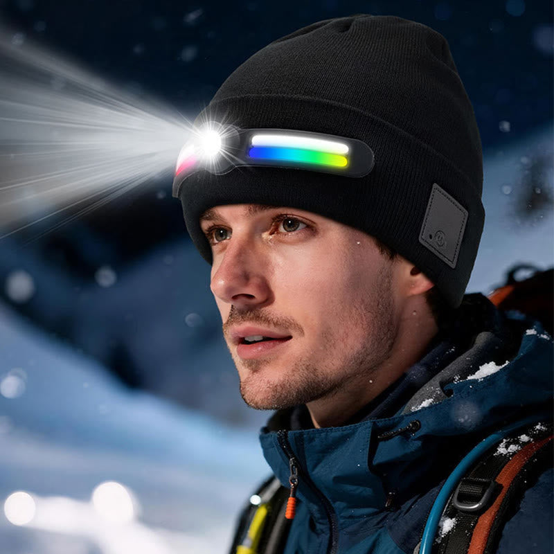 Gorro de lana con iluminación LED RGB para invierno - image 2