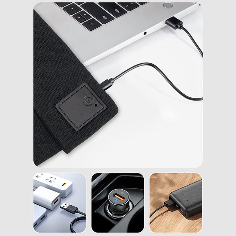 Gorro de lana con iluminación LED RGB para invierno - image 5