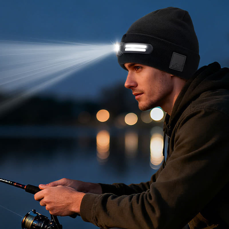 Gorro de lana con iluminación LED RGB para invierno - image 3