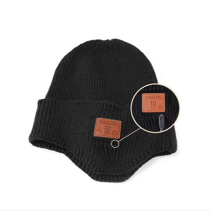 Gorro de punto desmontable con luces y música Bluetooth para invierno - image 5