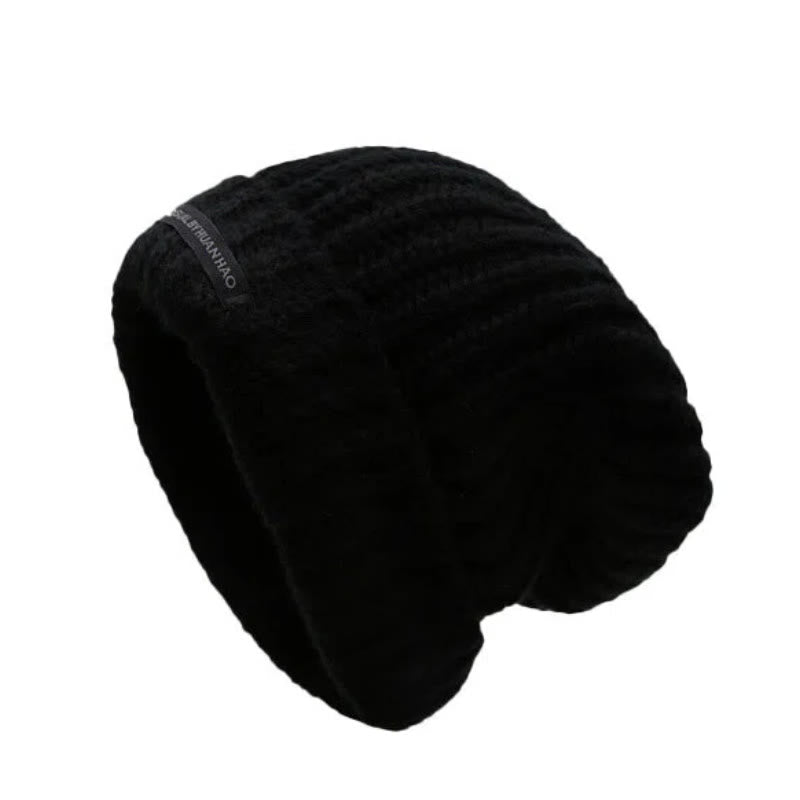 Gorro de lana de color liso para mantenerte abrigado en invierno - Negro - Ajustable (21 5/8"-22 7/8") - image 1