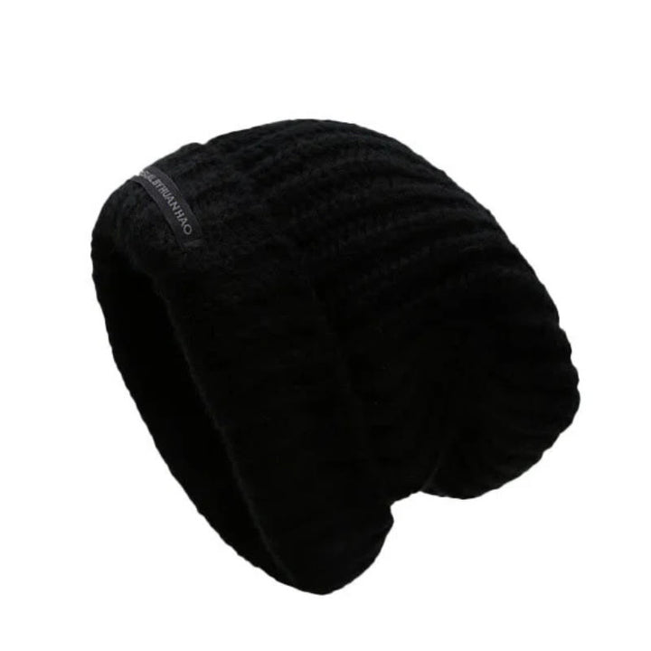 Gorro de lana de color liso para mantenerte abrigado en invierno - Negro - Ajustable (21 5/8"-22 7/8") - image 1