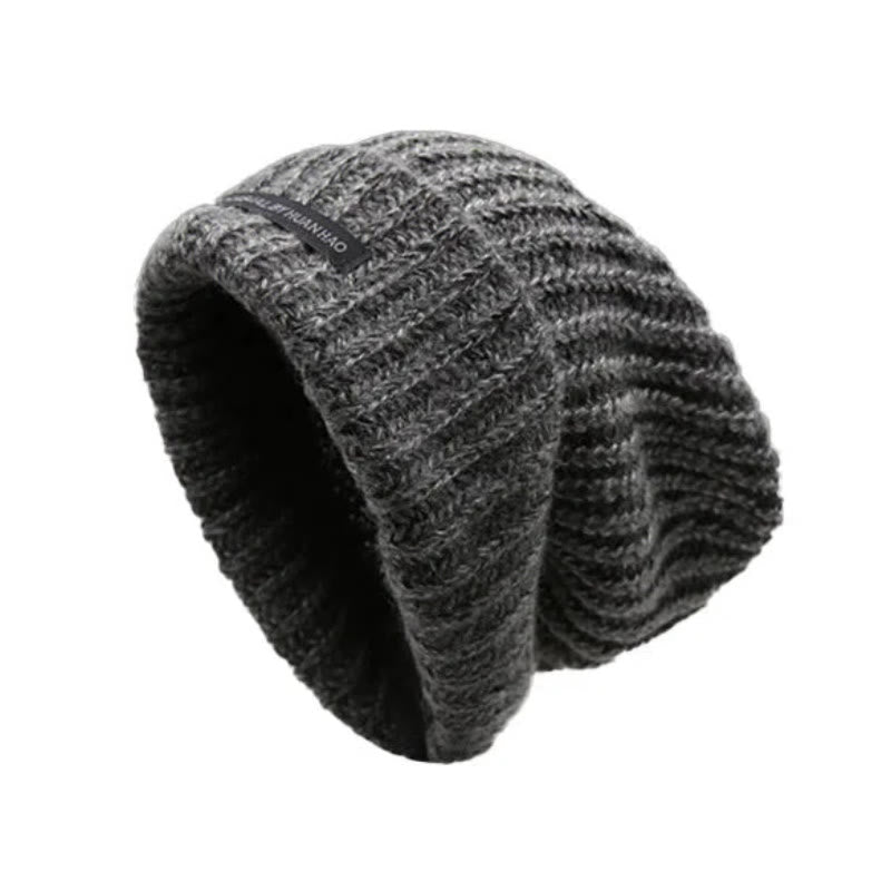 Gorro de lana de color liso para mantenerte abrigado en invierno - Gris - Ajustable (21 5/8"-22 7/8") - image 0