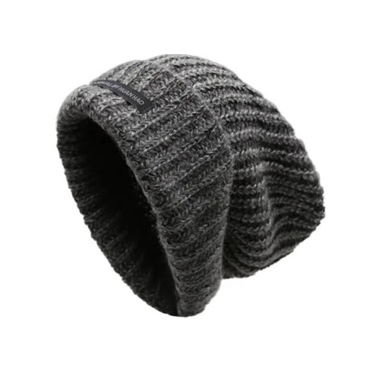 Gorro de lana de color liso para mantenerte abrigado en invierno - Gris - Ajustable (21 5/8"-22 7/8") - image 0