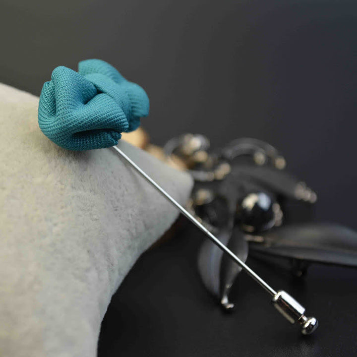 Pin de solapa de tela con forma de pajarita puntiaguda para hombre, ideal para bodas. - image 7