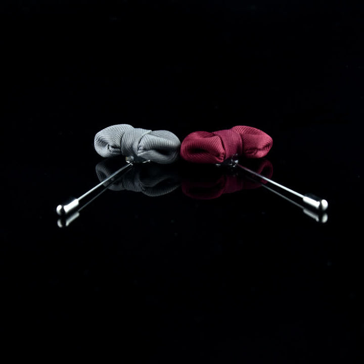 Pin de solapa de tela con forma de pajarita puntiaguda para hombre, ideal para bodas. - image 5