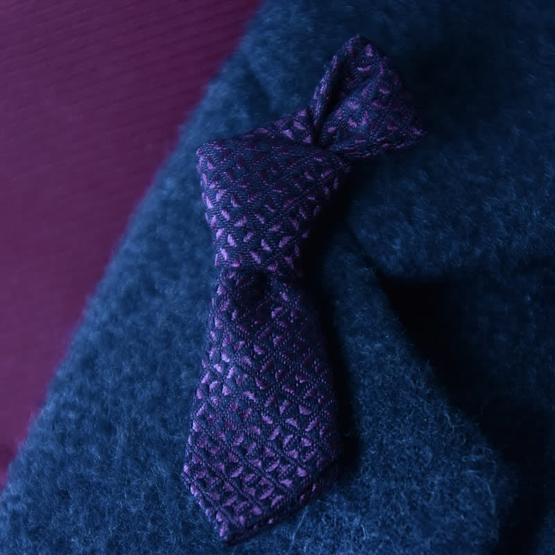 Pin de solapa de tela para boda con forma de mini corbata creativa para hombre - image 4