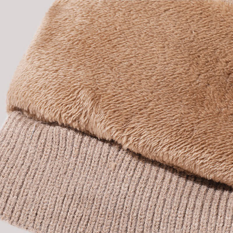 Gorro de punto afelpado 3 en 1 con bufanda y mascarilla - image 5