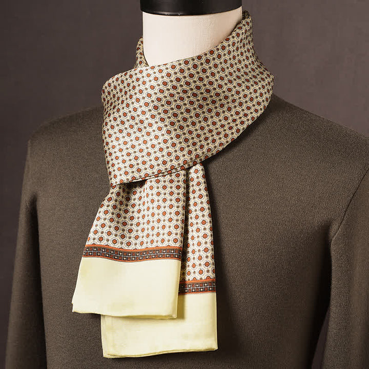 Pañuelo largo de seda pura de estilo étnico retro para hombre - Estilo n.° 18 - image 17