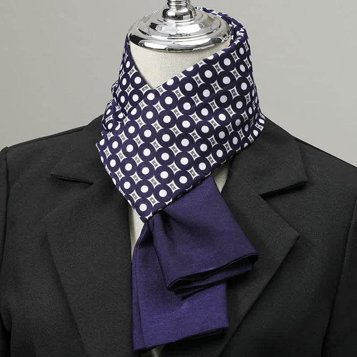 Bufanda larga elegante de negocios para hombre con estampado geométrico - Estilo n.° 9 - image 8