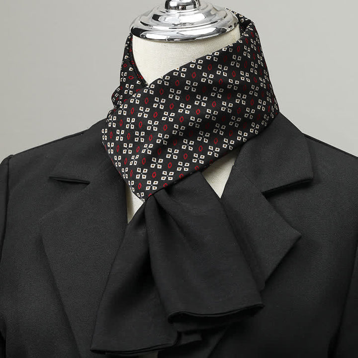 Bufanda larga elegante de negocios para hombre con estampado geométrico - Estilo n.° 2 - image 1