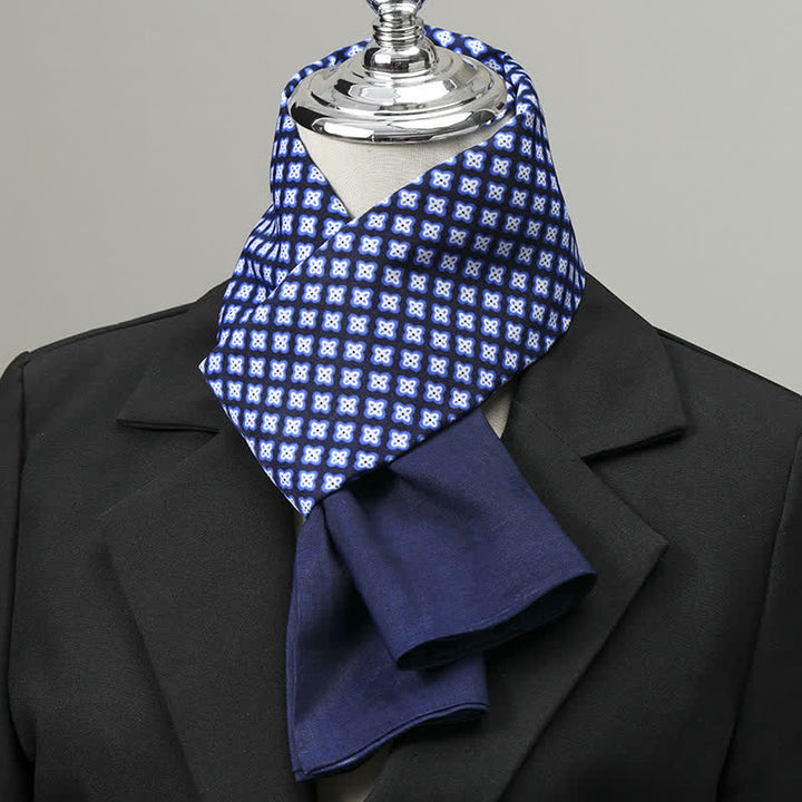Bufanda larga elegante de negocios para hombre con estampado geométrico - Estilo n.° 8 - image 7