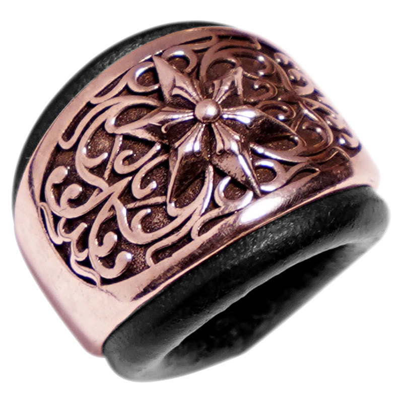 Pañuelo de bolsillo con estampado de anacardos y botón redondo hexagrama - image 3