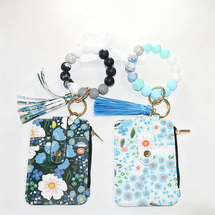 Cartera pulsera con estampado floral de estilo colorido y natural - image 0