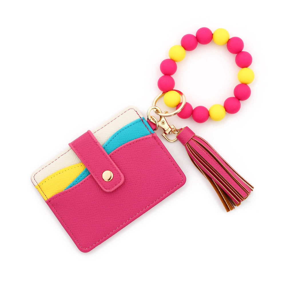 Cartera con colgante de borla y pulsera multicolor de moda - Estilo n.° 4 - image 3