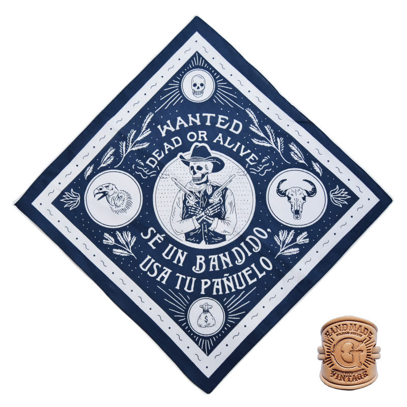 Pañuelo de bolsillo retro con estampado multicolor y hebilla con letra - Estilo n.° 2 - image 6