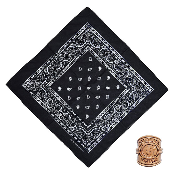 Pañuelo de bolsillo retro con estampado multicolor y hebilla con letra - Estilo n.° 9 - image 13