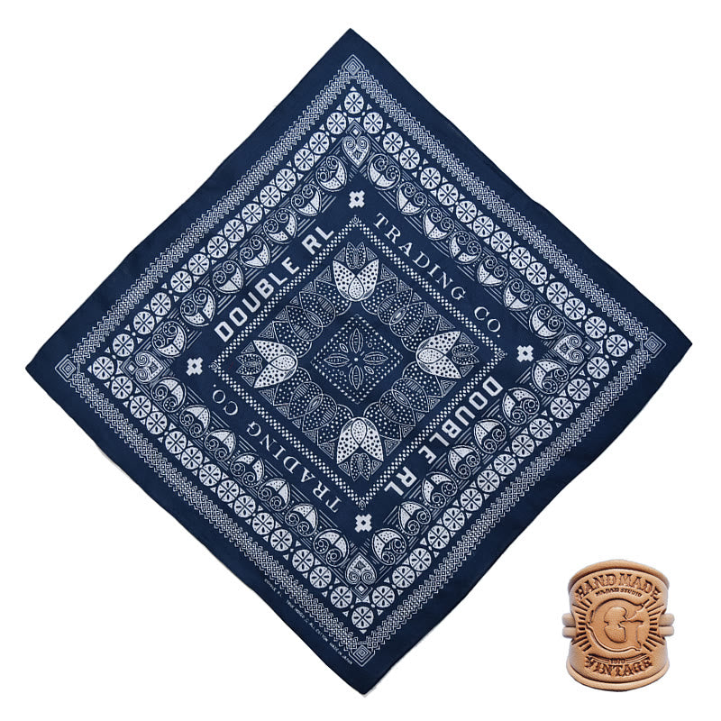 Pañuelo de bolsillo retro con estampado multicolor y hebilla con letra - Estilo n.º 1 - image 2