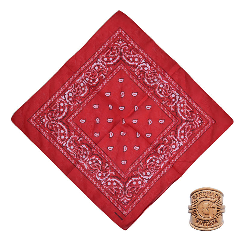 Pañuelo de bolsillo retro con estampado multicolor y hebilla con letra - Estilo n.° 6 - image 10