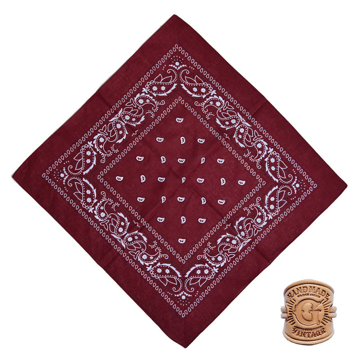 Pañuelo de bolsillo retro con estampado multicolor y hebilla con letra - Estilo n.° 7 - image 11