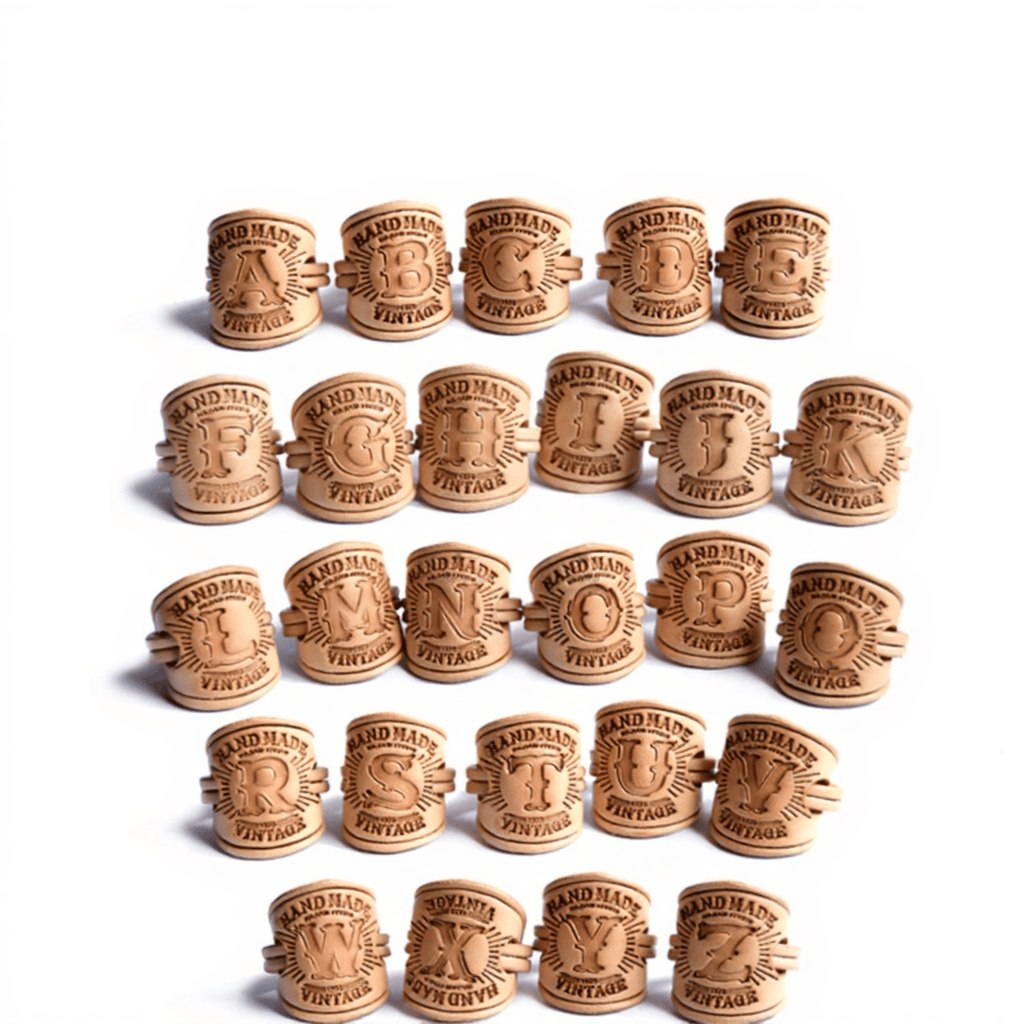 Pañuelo de bolsillo retro con estampado multicolor y hebilla con letra - image 5