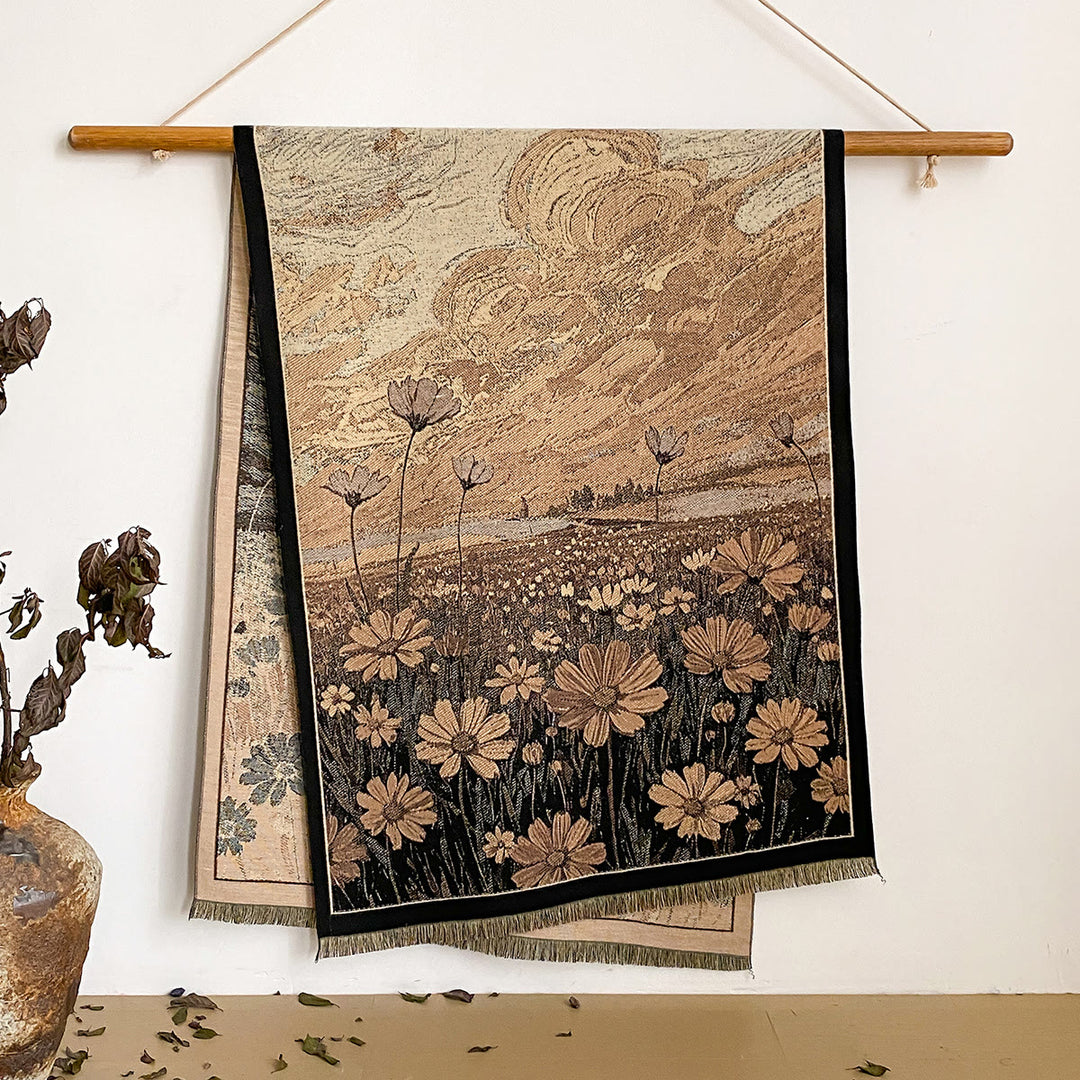 Bufanda tipo chal con flecos y estampado floral para mujer - Estilo #23 - image 23