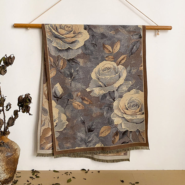 Bufanda tipo chal con flecos y estampado floral para mujer - Estilo #20 - image 20