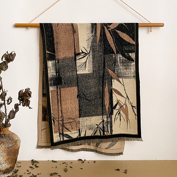 Bufanda tipo chal con flecos y estampado floral para mujer - Estilo #7 - image 7