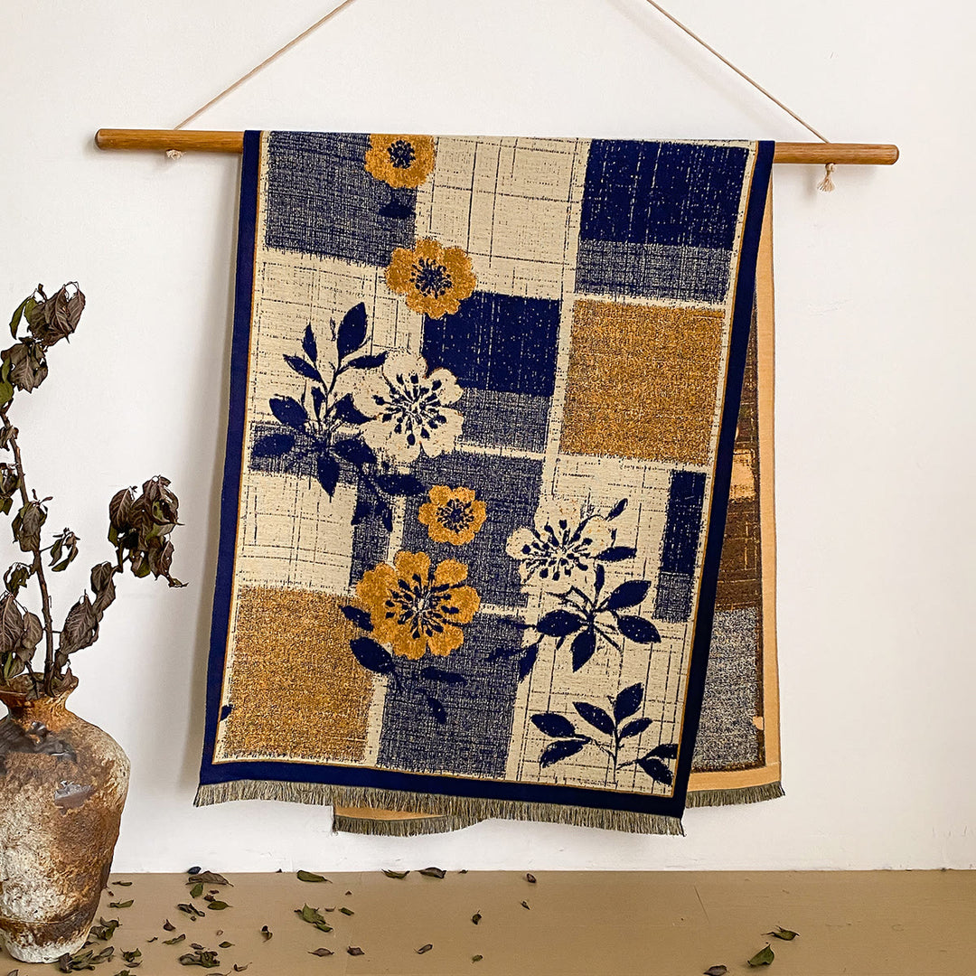 Bufanda tipo chal con flecos y estampado floral para mujer - Estilo #11 - image 11