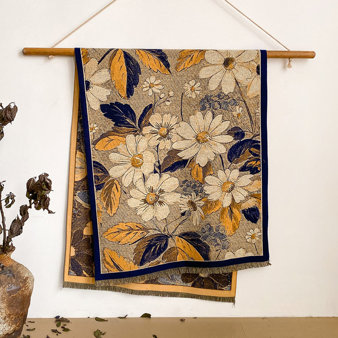 Bufanda tipo chal con flecos y estampado floral para mujer - Estilo #15 - image 15