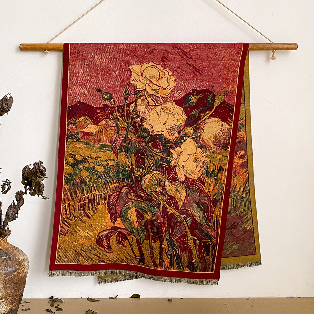 Bufanda tipo chal con flecos y estampado floral para mujer - Estilo #46 - image 46