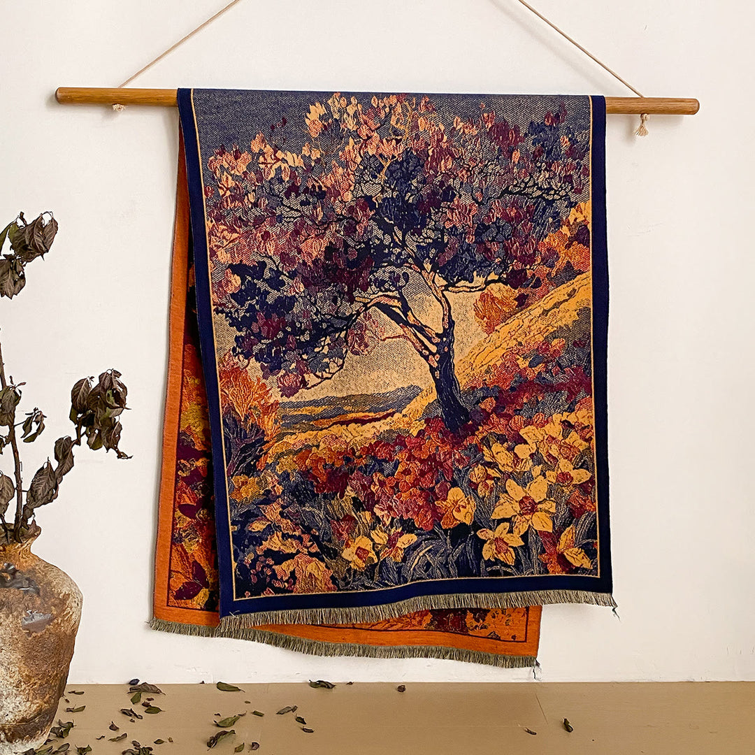 Bufanda tipo chal con flecos y estampado floral para mujer - Estilo #47 - image 47