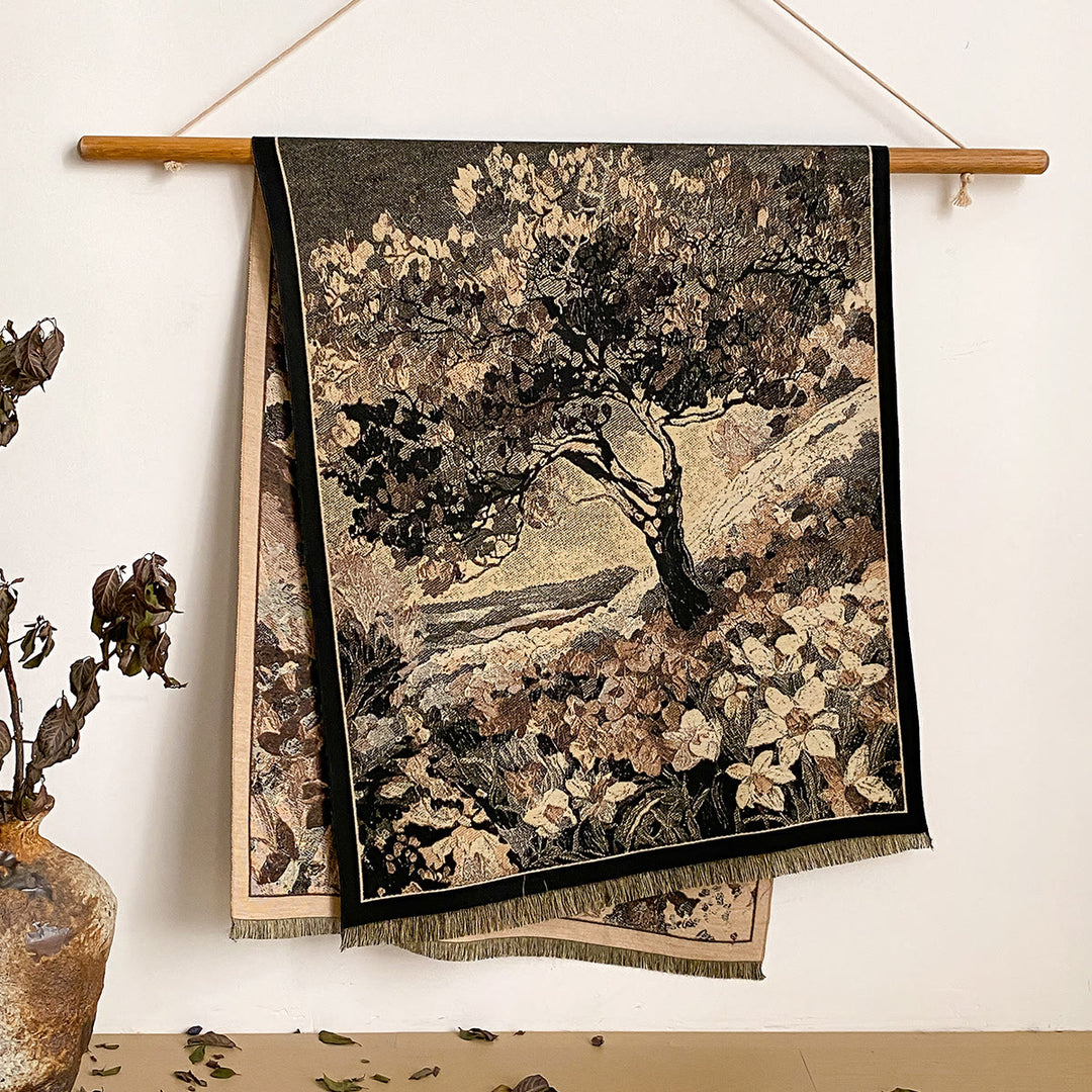 Bufanda tipo chal con flecos y estampado floral para mujer - Estilo #48 - image 48