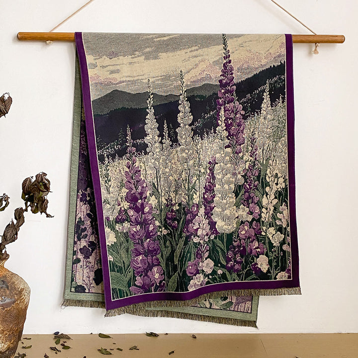 Bufanda tipo chal con flecos y estampado floral para mujer - Estilo #39 - image 39