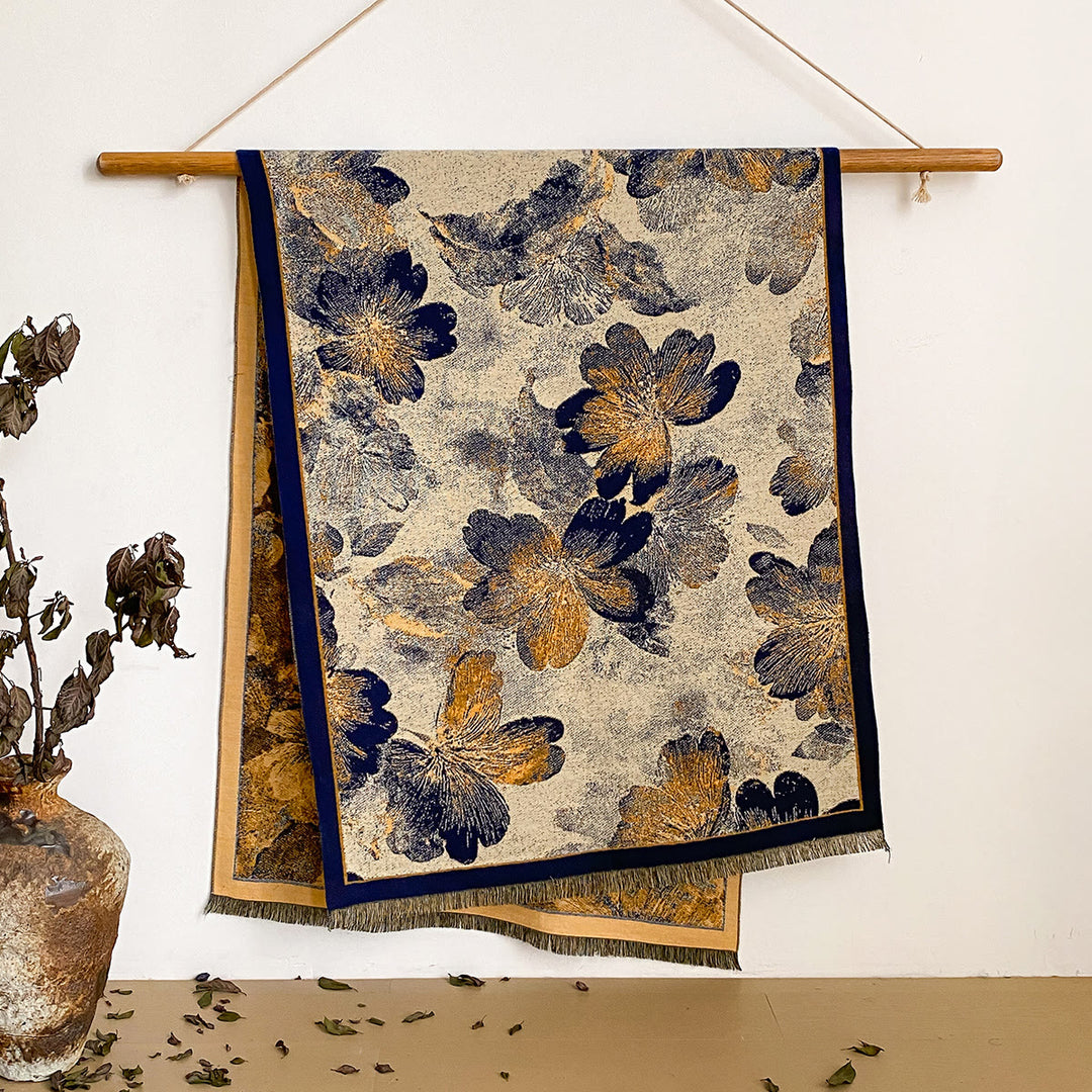 Bufanda tipo chal con flecos y estampado floral para mujer - Estilo #43 - image 43